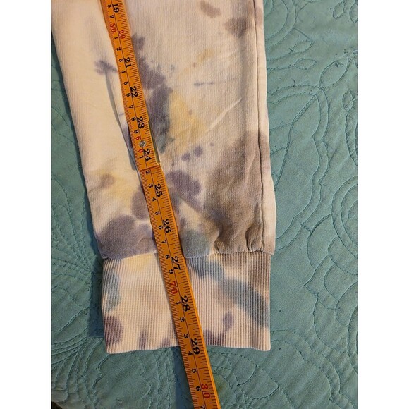 Quiksilver Women's Size Small Light Colored Tie-Dyed 100% Cotton Sweat Pants - Picture 9 of 9